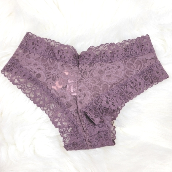 Victoria's Secret Full Lace Cheeky Plum Panty - Picture 2 of 3
